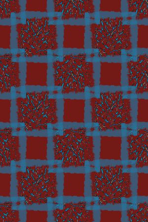 格子图案印花华亿平台图片