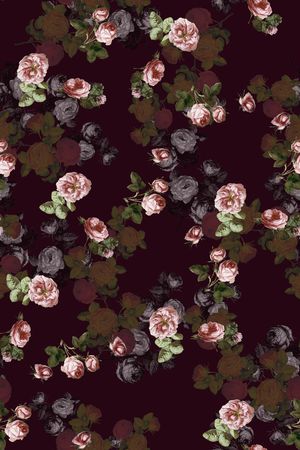 满版散花印花华亿平台图片