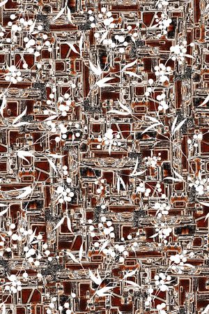 抽象印花华亿平台图片