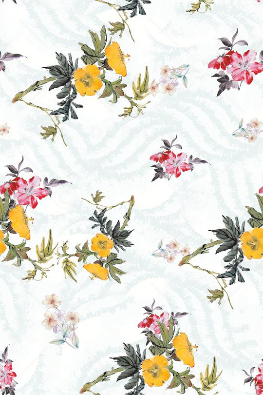 小碎花印花华亿平台图片