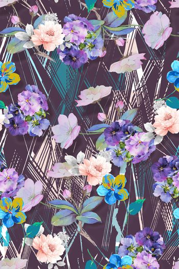 小碎花印花华亿平台图片