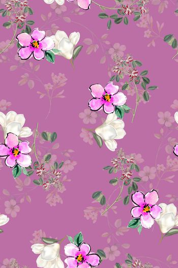 小碎花印花华亿平台图片