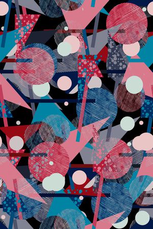 抽象印花华亿平台图片