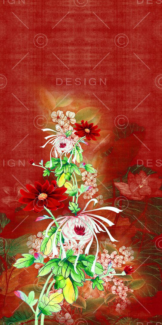 中国风印花华亿平台图片