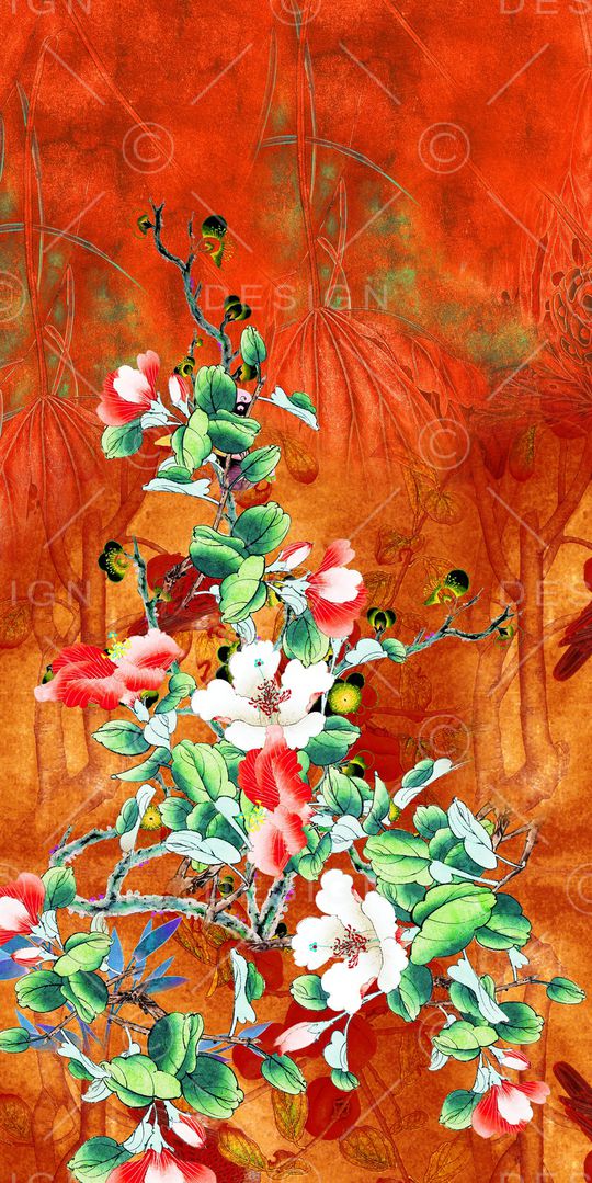 中国风印花华亿平台图片