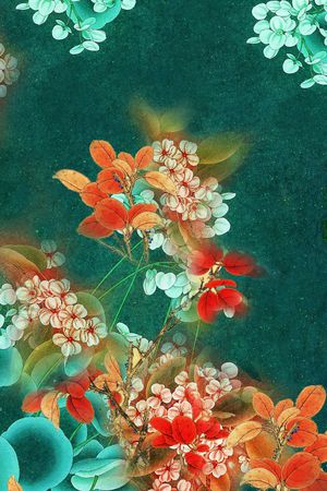 中国风印花华亿平台图片