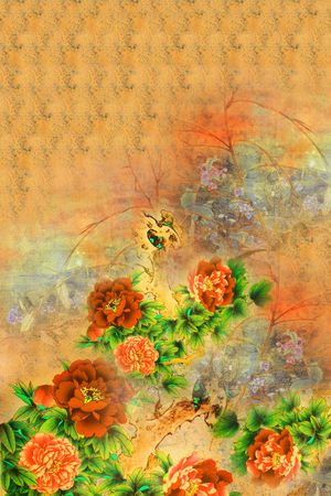 中国风印花华亿平台图片