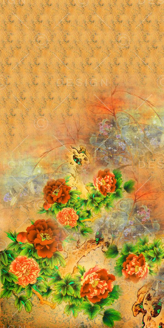 中国风印花华亿平台图片