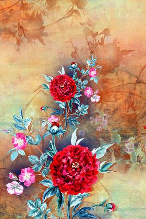 中国风印花华亿平台图片