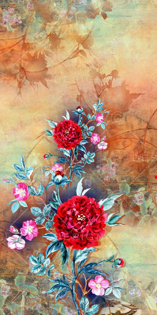 中国风印花华亿平台图片