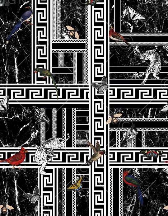 几何印花华亿平台图片