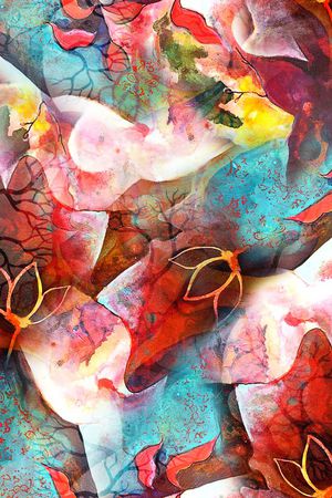 抽象印花华亿平台图片