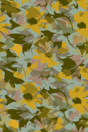 手绘花卉印花华亿平台图片