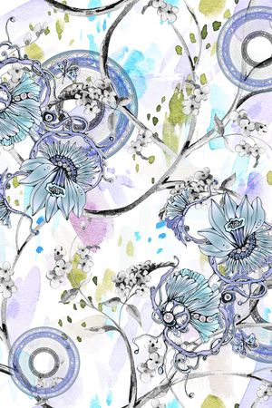 抽象印花华亿平台图片