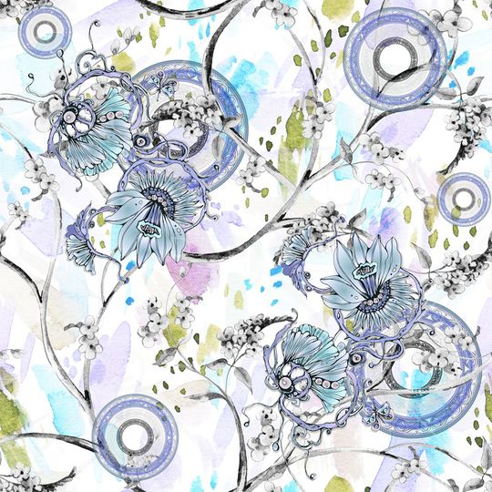 抽象印花华亿平台图片