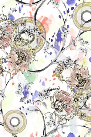 抽象印花华亿平台图片