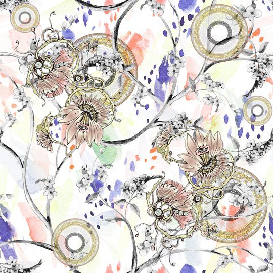 抽象印花华亿平台图片