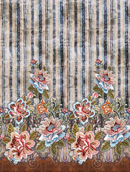 双边定位花印花华亿平台图片