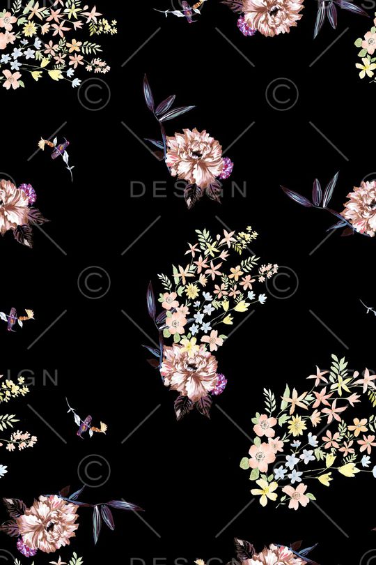 小碎花印花华亿平台图片