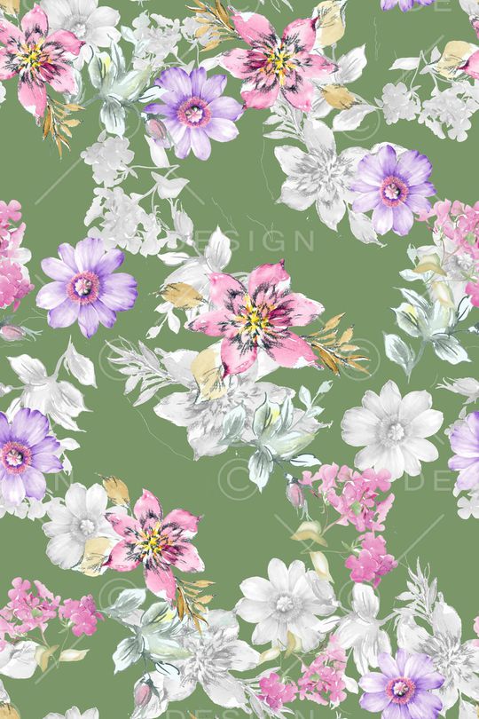 花卉印花华亿平台图片