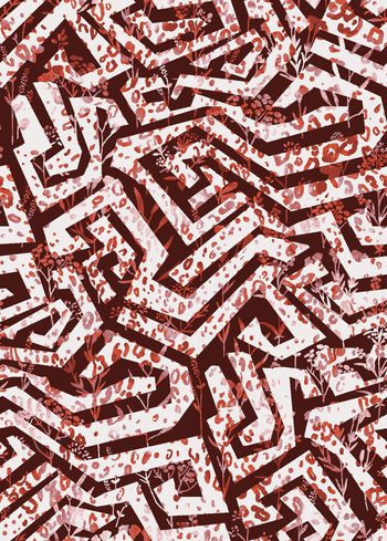 1125547-几何花卉豹纹-水墨-2