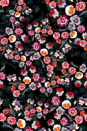 花卉印花华亿平台图片