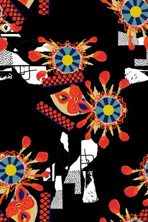 花卉印花华亿平台图片