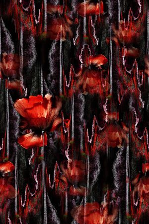 笔触印花华亿平台图片