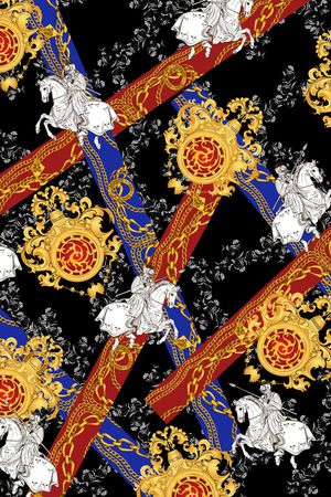 欧式定位花印花华亿平台图片