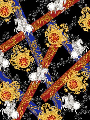 欧式定位花印花华亿平台图片