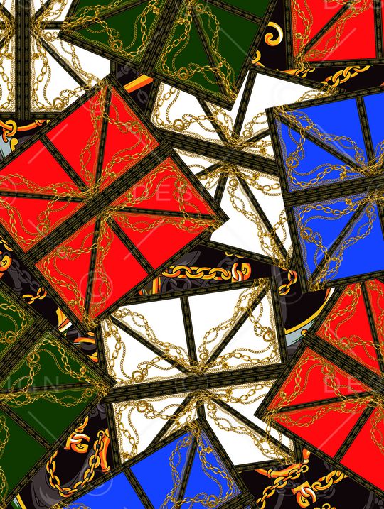 抽象男装印花华亿平台图片