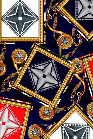 抽象男装印花华亿平台图片