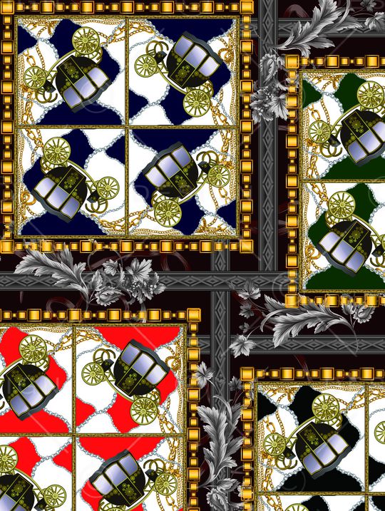 宫廷风印花华亿平台图片