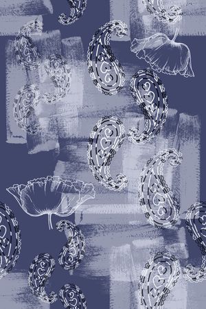 风格化花卉印花华亿平台图片