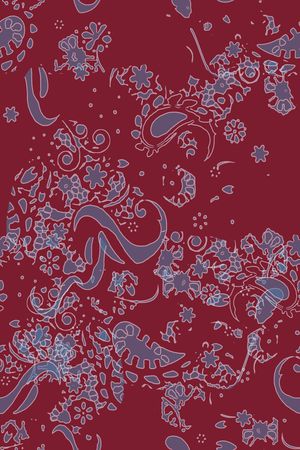 佩斯利印花华亿平台图片