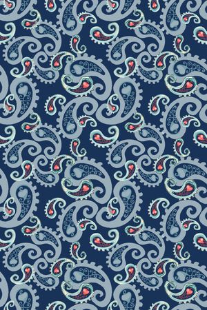 佩斯利印花华亿平台图片