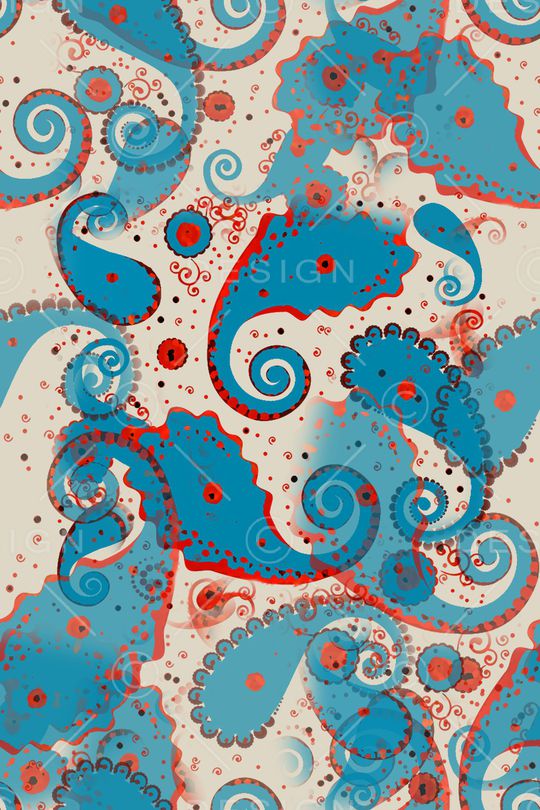 佩斯利图案印花华亿平台图片