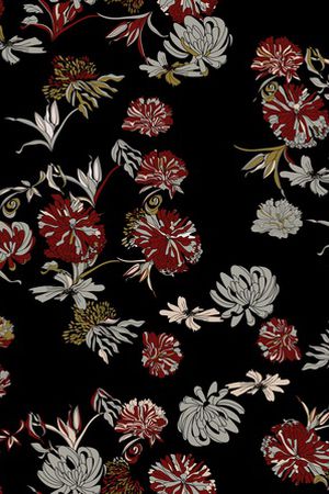 手绘花卉印花华亿平台图片