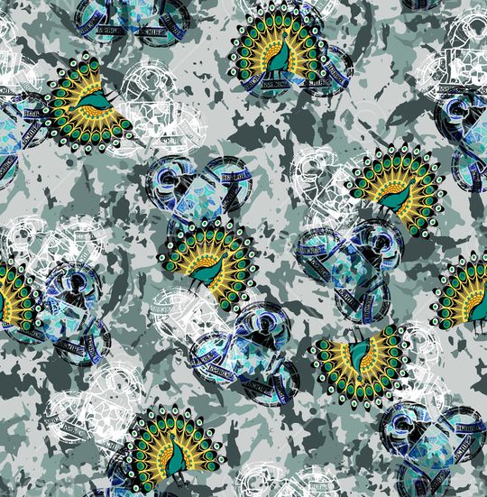 迷彩印花华亿平台图片