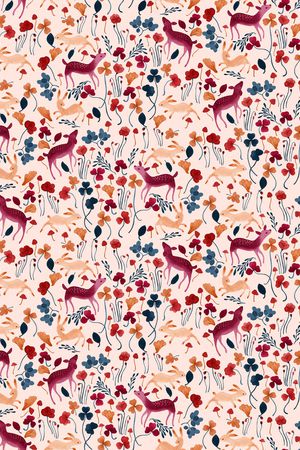 小碎花印花华亿平台图片