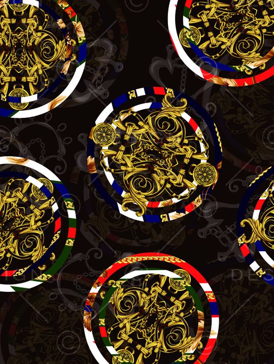 抽象男装印花华亿平台图片