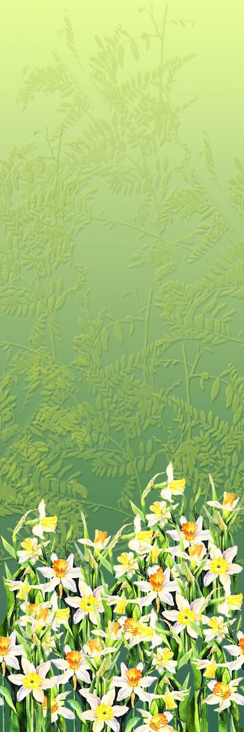 手绘花卉印花华亿平台图片