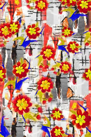 花卉印花华亿平台图片