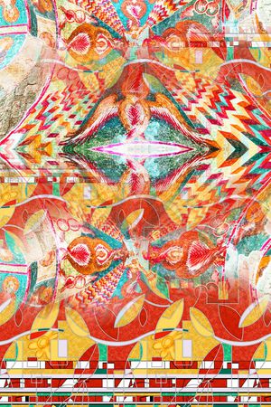 复古印花华亿平台图片