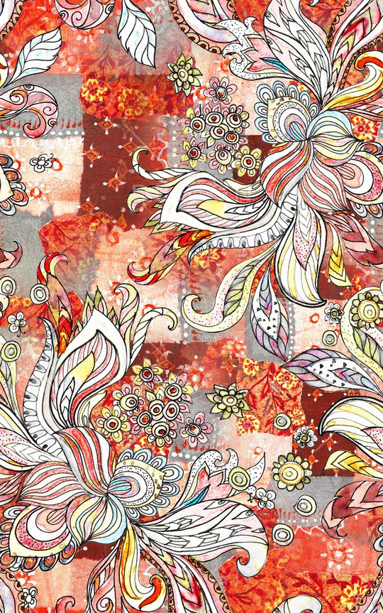 复古印花华亿平台图片