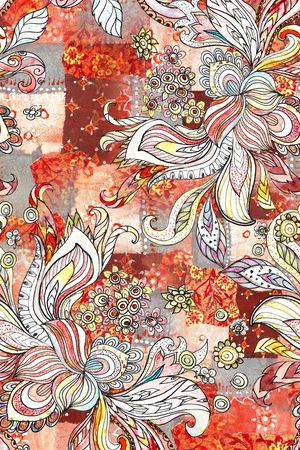 复古印花华亿平台图片