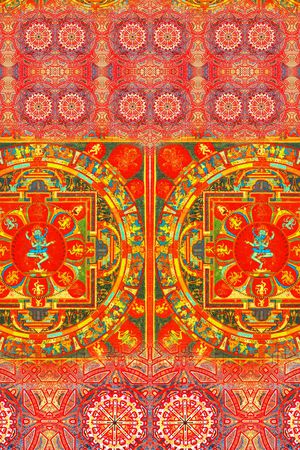 复古印花华亿平台图片