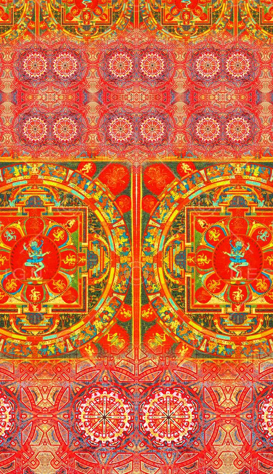 复古印花华亿平台图片