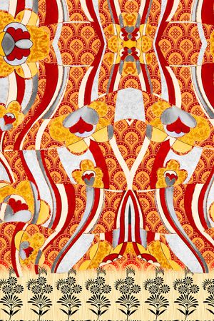 复古印花华亿平台图片