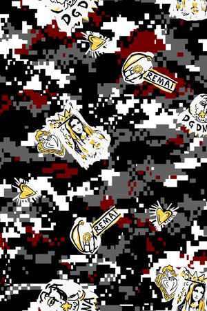 人物印花华亿平台图片